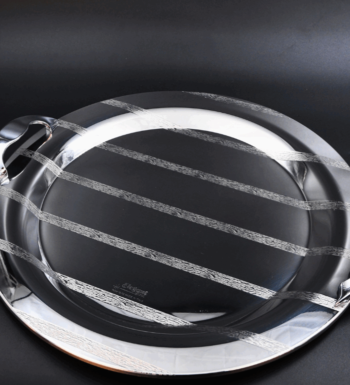 SAHARA LINE Round Silver Stainless Steel - ELEGANT