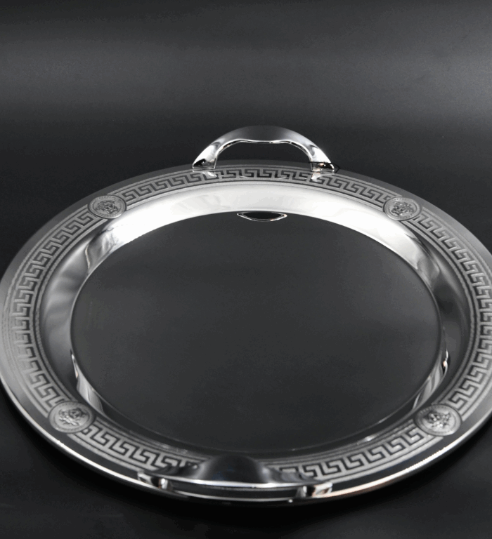 VERSA Round Silver Stainless Steel – ELEGANT