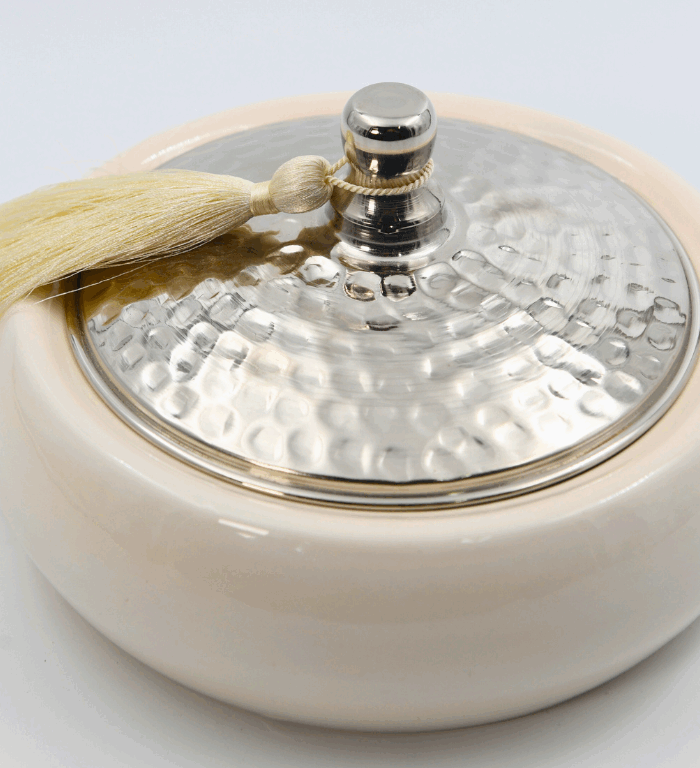 Silver candy box